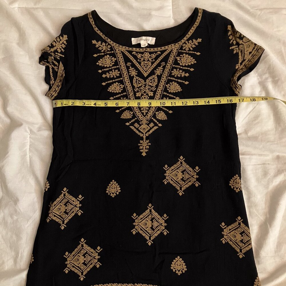 Asian inspired black dress